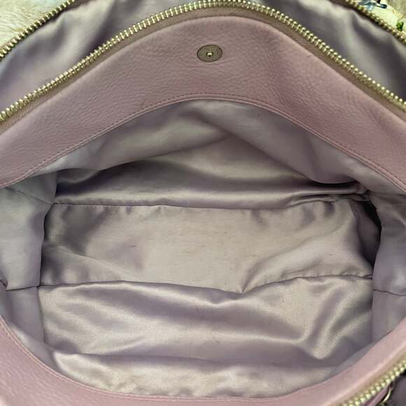 Coach Penelope Lilac Pebbled Leather Satchel Bag F14685 - Picture 4 of 6